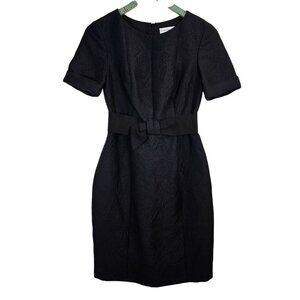 Carolina Herrera Black Jacquard Short LBD, Day to Nights, Sz 4, RARE!